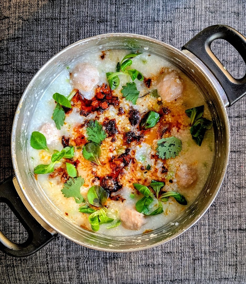 Chinese Spanish Fusion Chorizo Congee